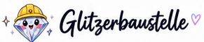 Glitzerbaustelle – Diamant mit Bauhelm